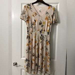 Kate and Lily Floral Midi Dress size Large